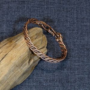 Traditional Copper <b>Bracelet</b> Handmade Adjustable Jewelry Accessory For Ethnic And Contemporary Fashion Styles - Product Image 1