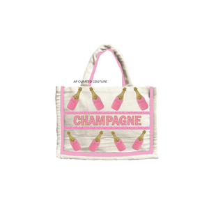 Handmade Latest Seed Bead Custom <b>Mini</b> Tote Bags – Customized Game Day Beaded Tote Bags with Unique Designs for Toddlers - Product Image 6