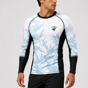 Performance Long Sleeve Rash Guard for Men Athletic <b>Compression</b> <b>Shirt</b> with Lightweight Stretch Fabric - Product Image 4