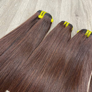 Cabello Humano Virgen Vietnamita de Lujo y Alta Calidad para Mujeres, Color Chocolate Marrón, Sedoso, Liso, Precio de Fábrica al por Mayor - Product Image 5