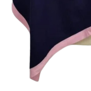 Navy Pink Poncho Shawl Women Pearl Button Accent Soft <b>Wrap</b> Cape Elegant Casual Fashion Outerwear Accessory - Product Image 2