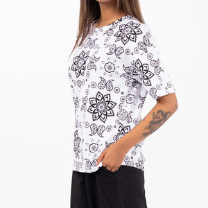 Camiseta Casual Personalizada para Mujer con Estampado en Lienzo, Transpirable, Ecológica, para Uso Diario de Verano, para Adultos - Product Image 3