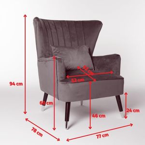 Chaise moderne avec repose-pieds pour salon, chambre à coucher, couloir - Product Image 2