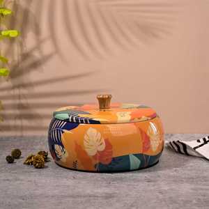 Casserole en bois classique avec poignée en bois d'acacia et couvercle en bois, extérieur poli écologique, diamètre 20 cm - Product Image 3