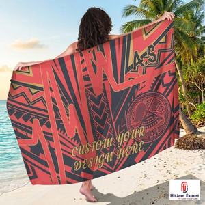 Pareo Hawaiano Polinesio Personalizado de Moda, Ligero, para Playa, Ropa Tropical para Resort, Proveedor y Exportador de Telas OEM ODM - Product Image 2