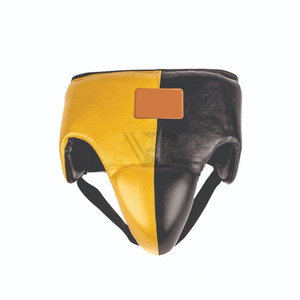 Protège-guêtres de boxe en cuir PU de haute qualité, personnalisables en gros pour hommes, arts martiaux, Muay Thai, MMA, avec emballage et logo sur mesure - Product Image 1