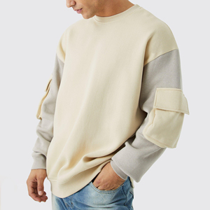 Oversized Fleece <b>Pullover</b> Sweatshirt Unisex Relaxed Casual Comfort Wear Premium Soft 100% Cotton Eco-Friendly Solid Sweatshirt - Product Image 4