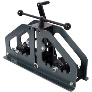 Curvatubi a rullo grigio con 6 matrici, macchina curvatubi per tubi quadrati e tondi, attrezzo per la curvatura di tubi - Product Image 5