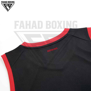 สินค้ามาใหม่ สีแดงดำ โพลีเอสเตอร์ 100% ชุดกีฬาบาสเก็ตบอลสำหรับผู้ใหญ่และเด็ก แห้งเร็ว ระบายอากาศได้ดี เหมาะสำหรับกิจกรรมกลางแจ้ง แบบ unisex สำหรับทีม - Product Image 6