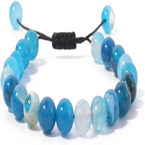 Pulsera de Piedras Azules Hecha a Mano, Joyería de Piedras Preciosas, Accesorio de Moda, Regalo para Mujer, Uso Diario y para Fiestas - Product Image 2