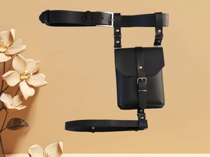Durable High Quality New Arrived Good Quality Latest Design Leather Waist Bag Custom Perfect Warm Windproof Leather Waist Bag - Product Image 5