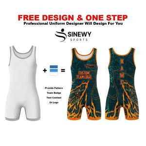 Nuevo Diseño de Singlet de Lucha Sublimado, Trajes de Lucha, Levantamiento de Pesas, Entrenamiento de Potencia, Singlets de Lucha para Hombre - Product Image 5
