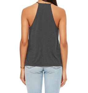 Camiseta Deportiva sin Mangas de Cuello Alto, de Lona Transpirable de Secado Rápido y Ecológica, de Algodón/Poliéster, con Logotipo Personalizado para Mujer, de la Mejor Calidad - Product Image 6