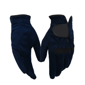 Gants de golf en microfibre à doigts entiers, bleu foncé, unisexe, à enfiler, protection des mains pour le sport - Product Image 1
