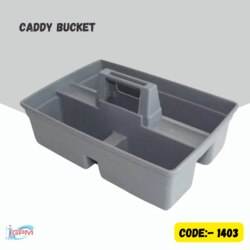 Seau de nettoyage avec corps en plastique robuste, adapté au transport d'outils et de fournitures de nettoyage pour la maison et l'hôtellerie - Product Image 6