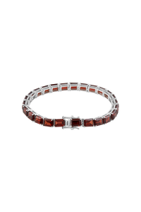 Pulsera de Granate en Plata de Ley 92.5 KLSB-20433 - Product Image 3