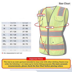 Chaleco Unisex para Herramientas y Trabajo – Ropa de Trabajo Transpirable e Impermeable con Bolsillos con Cremallera, Chaqueta de Seguridad Más Vendida - Product Image 6