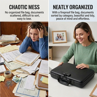 Étui rigide en EVA personnalisé en usine, étui ignifuge pour documents, sac ignifuge pour documents isolé thermiquement avec serrure