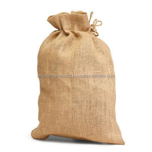 Precio de fábrica exportable Yute Hessian Bolsa con cordón para cacao 100% Natural Eco & Weather Friendly Biodegradable de Bangladesh - Product Image 3