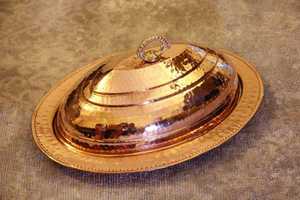 Home Hotel Restaurant <b>Serving</b> Dish Dinnerware Gold Polish Brass Dates <b>Bowls</b> Use Kitchen - Product Image 5