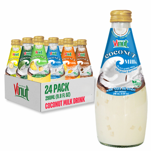 Meilleur prix de gros pour la boisson au lait de coco aromatisée, variété VINUT, fabricant vietnamien, échantillon gratuit, étiquette privée, OEM/ODM disponible - Product Image 1