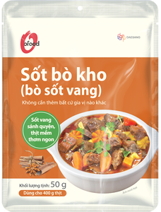 Sauce coréenne pour ragoût de bœuf 50g - Marque O'food - Marinade et assaisonnement prêts à l'emploi pour la viande et la soupe coréenne authentique - Product Image 2