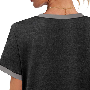 Camisetas de Fitness para Mujer, Moda Verano 2026, Venta al Por Mayor con MOQ Bajo, el Mejor Diseño, Camisetas de Gimnasio para Mujer - Product Image 6