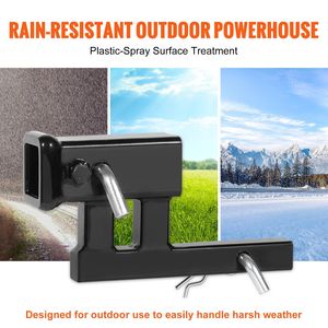 Estensione per Gancio di Traino da 1-1/4'' a 2'', Rialzo/Abbassamento di 4'', Adattatore per Gancio di Traino da 6-1/2'' di Lunghezza - Product Image 3