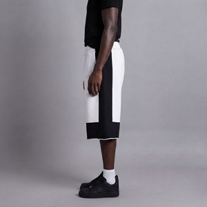 Shorts 100% coton pour homme, OEM/ODM, 2 couleurs, avec poches latérales, confortables, respirants, taille élastique, haute qualité. - Product Image 2
