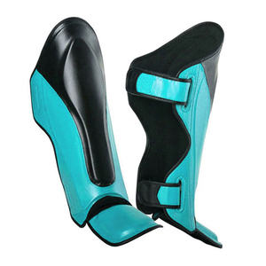 Espinilleras de Boxeo MMA con Logotipo Personalizado, Cierre de Velcro y Cuero, Diseño Ligero para Entrenamiento - Product Image 4