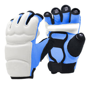 Gants de sparring MMA à doigts entiers, pour entraînement Muay Thai, respirants, légers, avec sangle de poignet réglable, en PU - Product Image 1