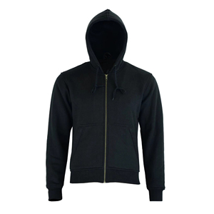 Sweat-shirts à capuche zippés en polaire pour hommes grandes tailles, avec logo personnalisé, collection 2026, OEM, qualité supérieure, en coton et Kevlar - Product Image 2