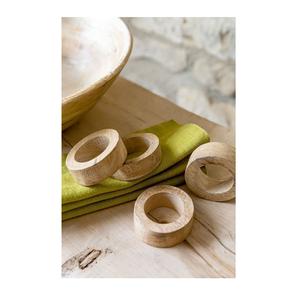 Anneau de serviette élégant en bois naturel pour dîner formel et décoration de banquet d'hôtel - Product Image 1