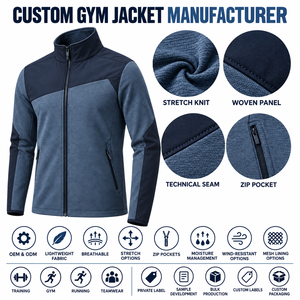 Chaqueta de entrenamiento transpirable con cremallera completa, chaqueta de calentamiento, poliéster y elastano, proveedor de ropa deportiva con logotipo personalizado, suministro al por mayor - Product Image 2
