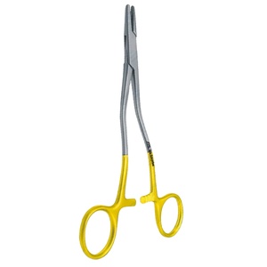 Mordazas dentadas Instrumentos quirúrgicos de acero inoxidable en ángulo Bozeman Soporte de aguja de escritura de sutura de carburo de tungsteno - Product Image 1