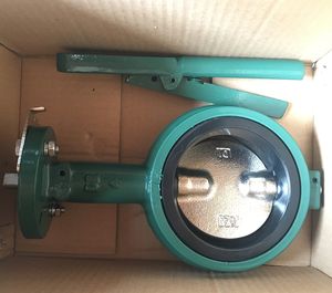 รายการราคาโรงงานวาล์วจีน วาล์วบัตเตอร์ฟลาย WECO ขนาด 4 นิ้ว DN100 วาล์วบัตเตอร์ฟลาย DEMCO DI พร้อมมือจับ - Product Image 6