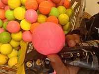 Pelota de Cricket Personalizada con Logotipo, 9 Pulgadas, de Goma PU Brillante, Diseño con Hoyuelos, 142-145g, Ligera, Ambidiestra, de Alta Calidad para Uso en Exteriores
