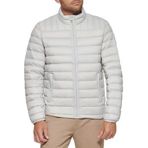 Veste d'hiver rembourrée noire pour homme, fermeture éclair sur le devant, logo, coupe-vent, streetwear, 400g, toile, veste à capuche rembourrée personnalisée - Product Image 6