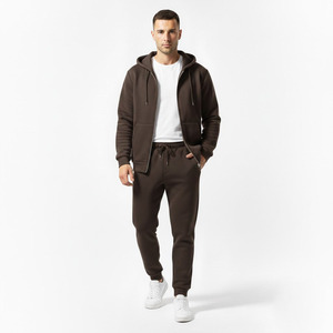 Survêtement professionnel personnalisé de haute qualité, coupe ajustée, imprimé, en polyester/coton, molleton épais, broderie technique, coupe classique - Product Image 2