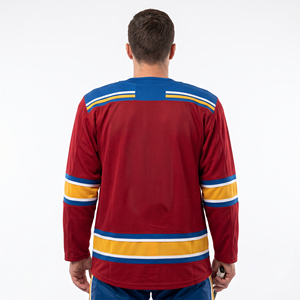 Camiseta de hockey deportiva personalizada para hombre, camiseta de hockey de entrenamiento de alta calidad para hombre, camisetas de hockey sobre hielo de manga corta con cuello en V para hombre - Product Image 2