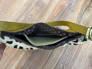 Nouveautés 2025 cuir recyclé imprimé Animal demi-lune sacs à bandoulière mode femmes coloré en cuir sous les bras demi-lune sac - Product Image 6