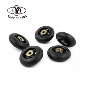 High Performance 76mm PU Luggage Casting Wheels 78A Smooth Rolling Silent Replacement Wheel for Suitcase Travel <b>Trolley</b> Bag Part - Product Image 1