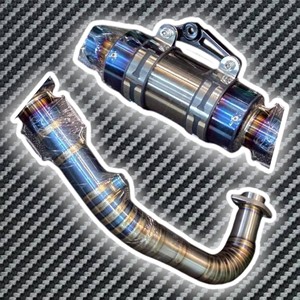 KAO Rainbow Titanium Racing Exhaust Pipe Taiwan OEM - Product Image 3