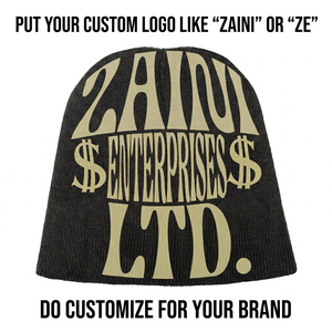 Casquette en tricot de coton et élasthanne de qualité supérieure 220 GSM, imprimé graphique vert, décoration en strass, logo personnalisé OEM ODM - Product Image 5