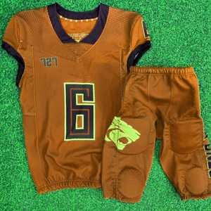 Maillot de football américain personnalisé, respirant, nouveau style, extensible, dernier design, uniformes de football américain - Product Image 3