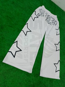 Wholesale Custom <b>Men</b> Streetwear <b>Joggers</b> Oversized Star Print Wide Leg Track Pants Hip Hop <b>Loose</b> Athletic Sweatpants - Product Image 5