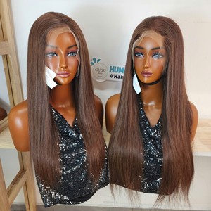 13x6 <b>Body</b> <b>Wave</b> Vietnam Hair Glueless Full Transparent for Lace Front Wig Virgin Hair Reddish Color Long 150% Density Women's - Product Image 3