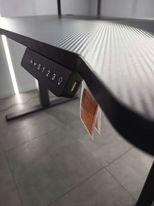 Electric Height Adjustable Standing <b>Desk</b> with Steel Frame and Melamine PB Desktop - Product Image 3