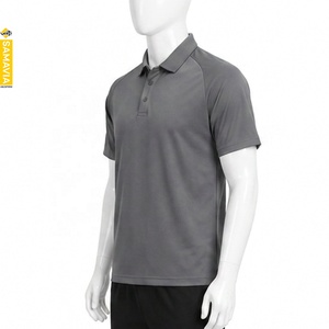 SAMAVIA Polo à manches courtes gris uni pour homme, tricoté, séchage rapide, décontracté, uniforme de golf, fabricant OEM ODM en gros - Product Image 2