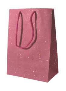 Biodegradable Customized Art Paper Bag <b>Pink</b> Shopping Packaging Handle Disposable Promotion Bag For Coffee Shop Bakery Candle - Product Image 3